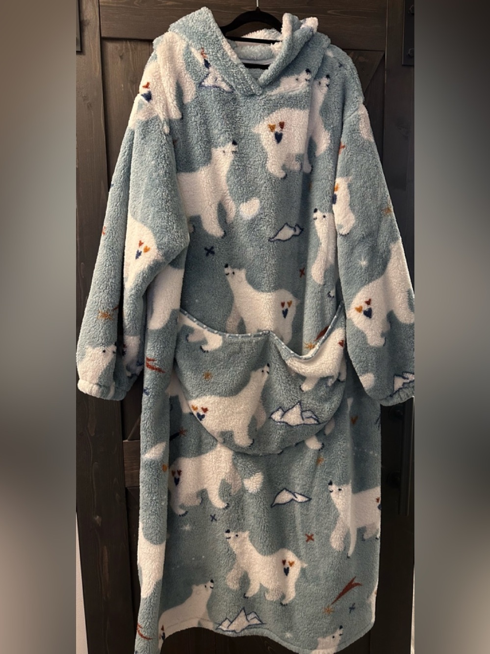 Eyitupc Cozy Polar Bear Unisex Oversize Blanket Hoodie - OS